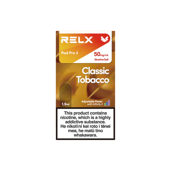 RELX Infinity 2 Pod: Classic Tobacco Nicotine Salt 50mg/ml