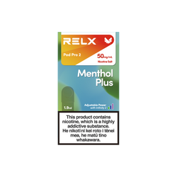 RELX Infinity 2 Pod: Menthol Plus Nicotine Salt 50mg/ml