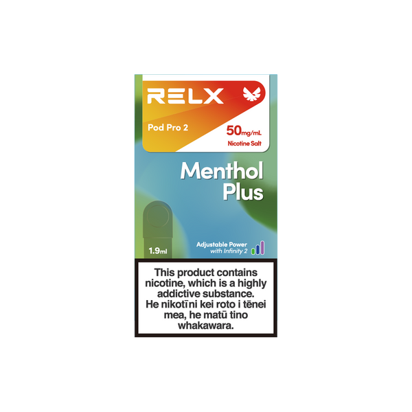 RELX Infinity 2 Pod: Menthol Plus Nicotine Salt 50mg/ml