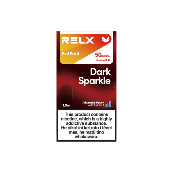RELX Infinity Pod: Dark Sparkle (Cola Flavour) (Nicotine Salt 50mg/ml)