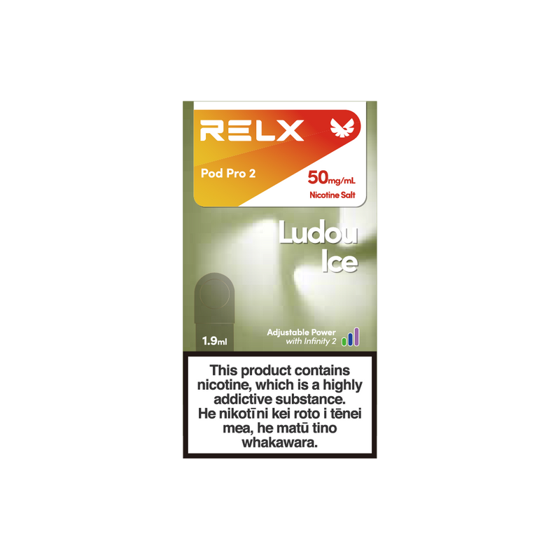 RELX Infinity 2 Pod: Ludou Ice (Mung Bean) Nicotine Salt 50mg/ml